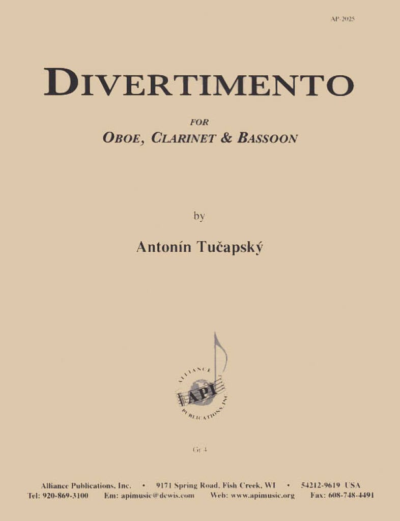 Divertimento For Ob, Clnt, Bsn